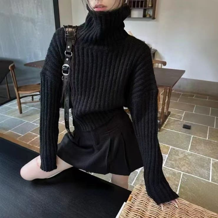 タートルネックニットプルオーバー | LETee | 詳細画像4 