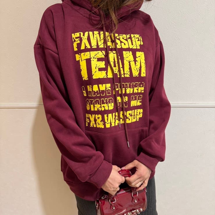 WINE | TEAMプリントプルパーカー | LETee