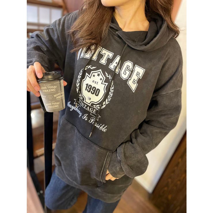 【大人気！】VINTAGEロゴプルパーカー | LETee | 詳細画像1 