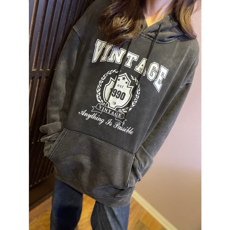 【大人気！】VINTAGEロゴプルパーカー | LETee | 詳細画像2 