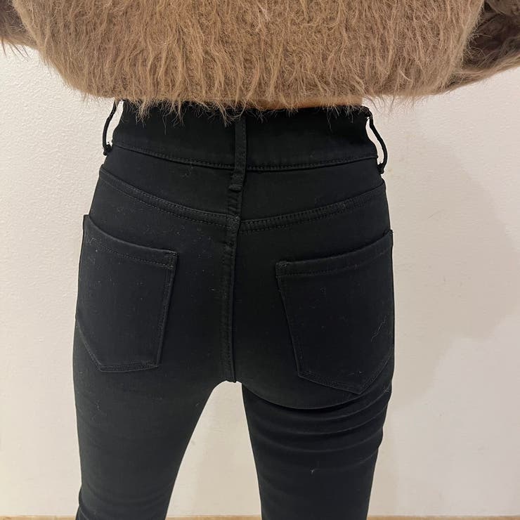 裏起毛デニムカットオフスキニーパンツ | LETee | 詳細画像6 
