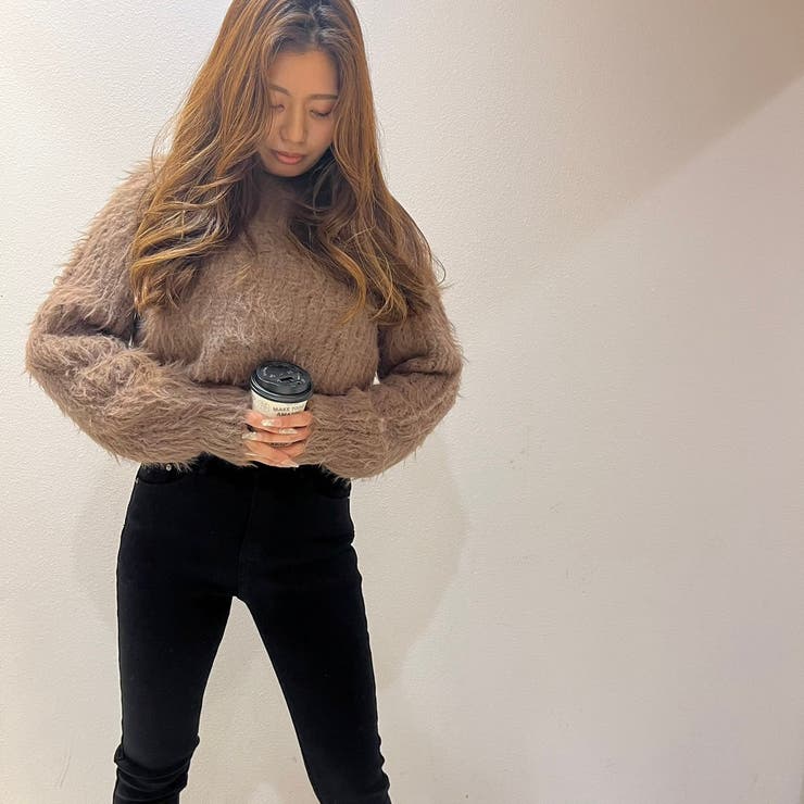 裏起毛デニムカットオフスキニーパンツ | LETee | 詳細画像7 