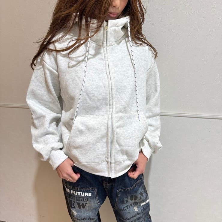 WHITE | ジップパーカー | LETee