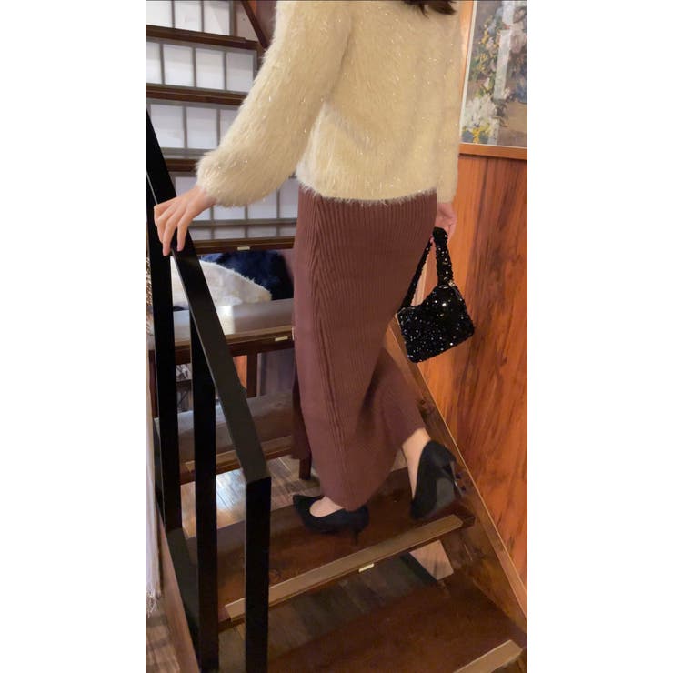 【着回し力抜群！】可愛くもエレガントにも♪ シャギーVカーディガン 肌触り良く着… | LETee | 詳細画像11 