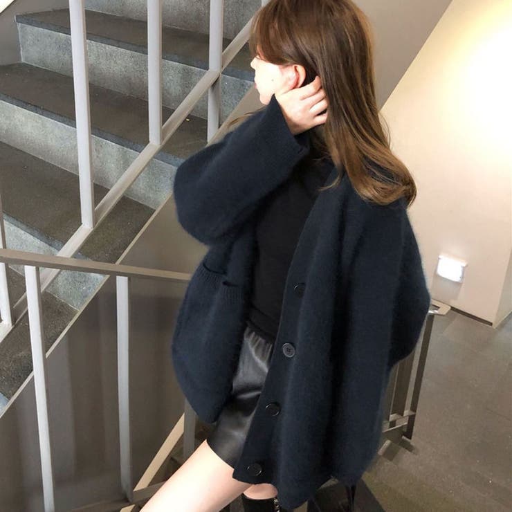 シャギーニットVカーディガン | LETee | 詳細画像13 