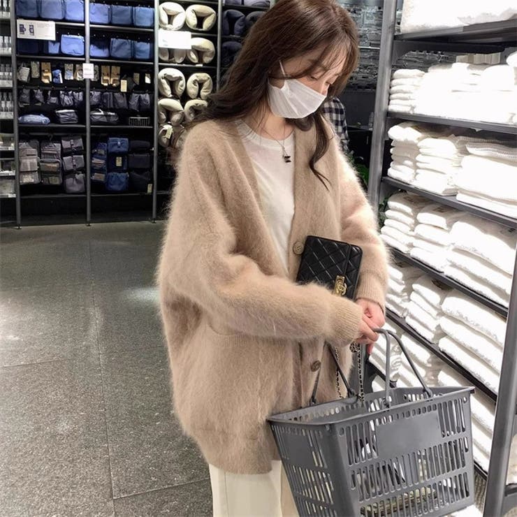 シャギーニットVカーディガン | LETee | 詳細画像6 