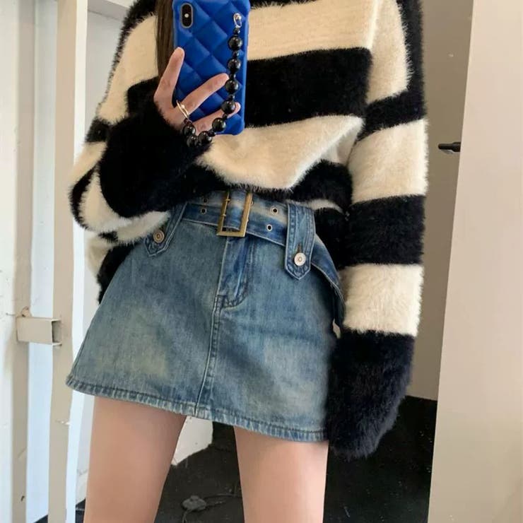 デニム/インナーショートパンツミニスカート | LETee | 詳細画像5 