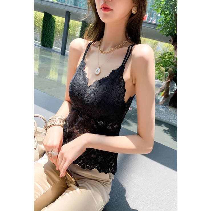 レースVネックキャミソール | LETee | 詳細画像10 