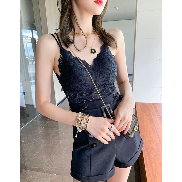 レースVネックキャミソール | LETee | 詳細画像6 