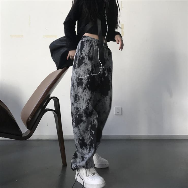 ドロストヘム タイダイプリントリラックスパンツ | LETee | 詳細画像4 