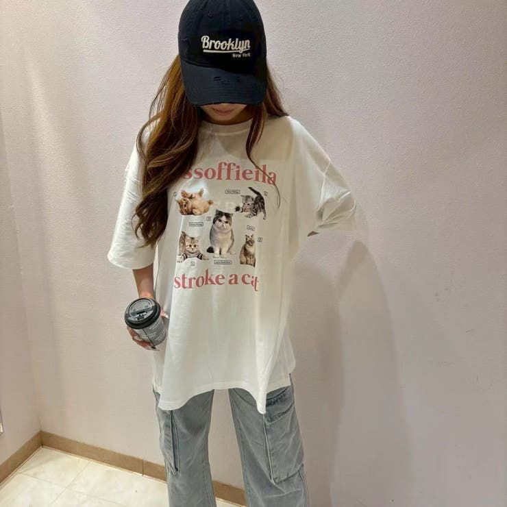 CATプリントTシャツ | LETee | 詳細画像1 