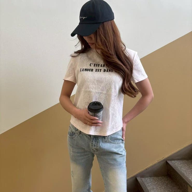 レースドッキングTシャツ | LETee | 詳細画像11 