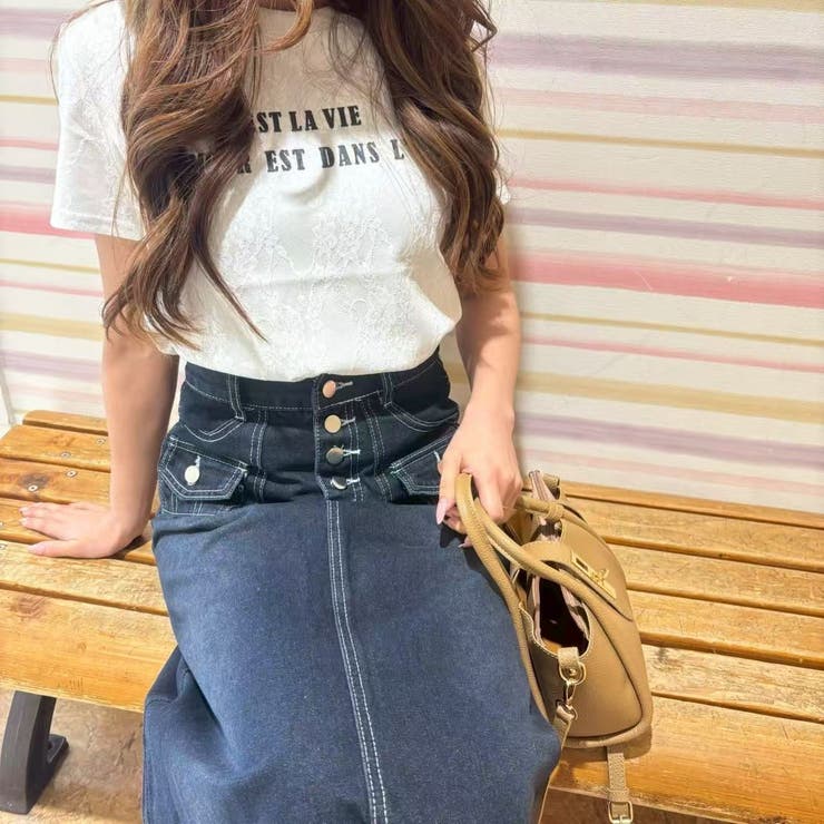 レースドッキングTシャツ | LETee | 詳細画像2 