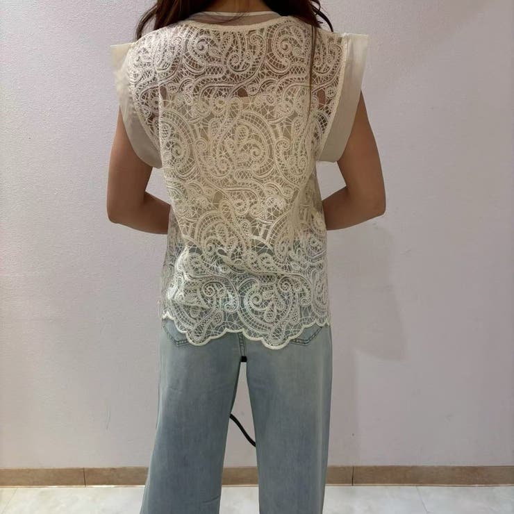 総レースプルオーバー キャミソール付き | LETee | 詳細画像14 