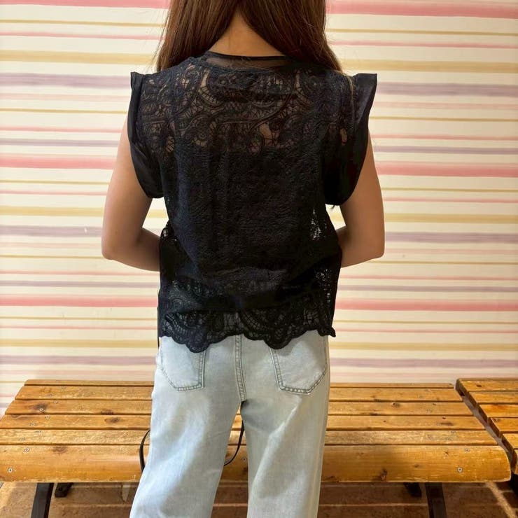 総レースプルオーバー キャミソール付き | LETee | 詳細画像19 