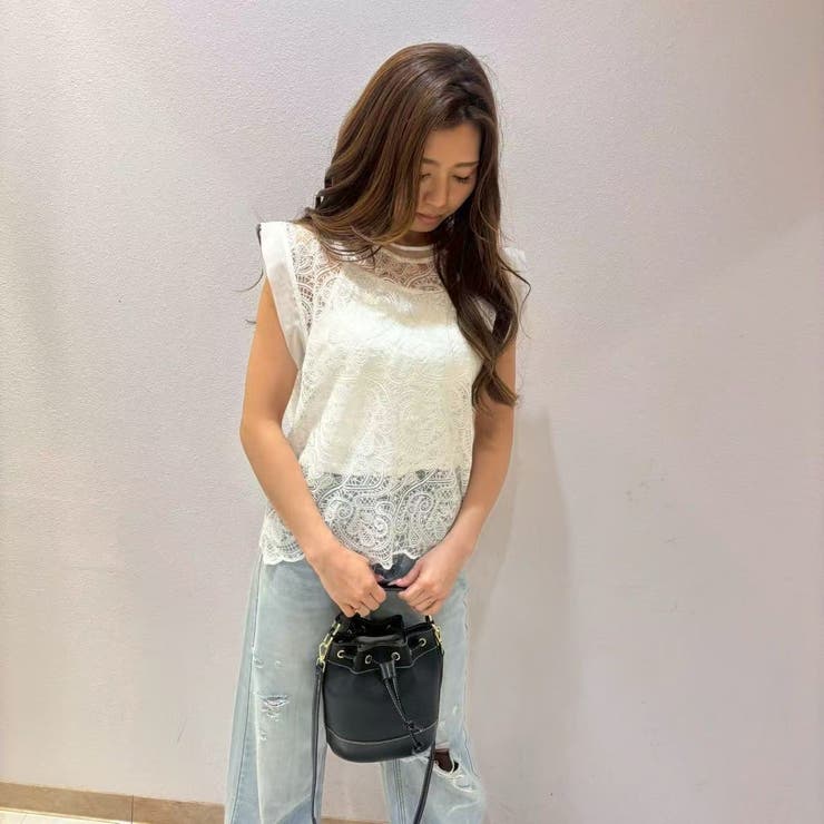 総レースプルオーバー キャミソール付き | LETee | 詳細画像4 