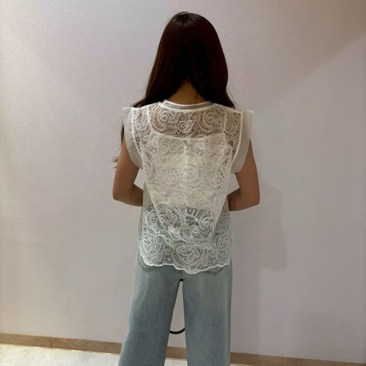 総レースプルオーバー キャミソール付き | LETee | 詳細画像8 