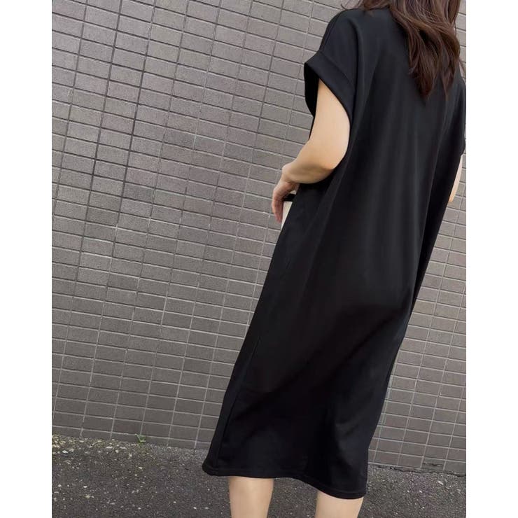 シシュウロゴカットソーワンピース/ビッグシルエット | LETee | 詳細画像8 