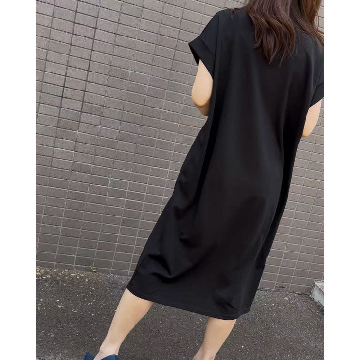 シシュウロゴカットソーワンピース/ビッグシルエット | LETee | 詳細画像9 