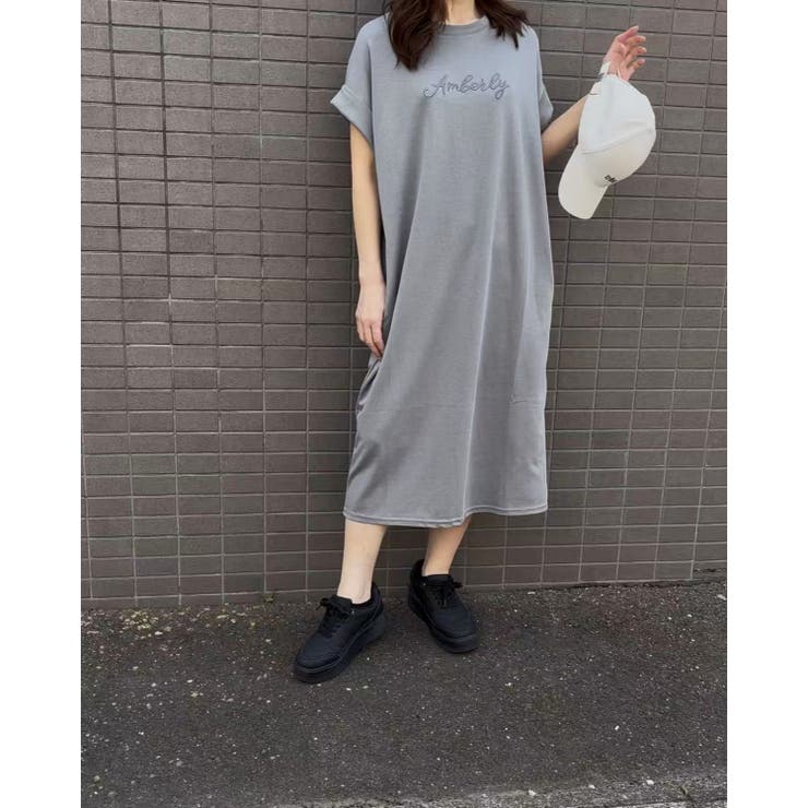 シシュウロゴカットソーワンピース/ビッグシルエット | LETee | 詳細画像6 
