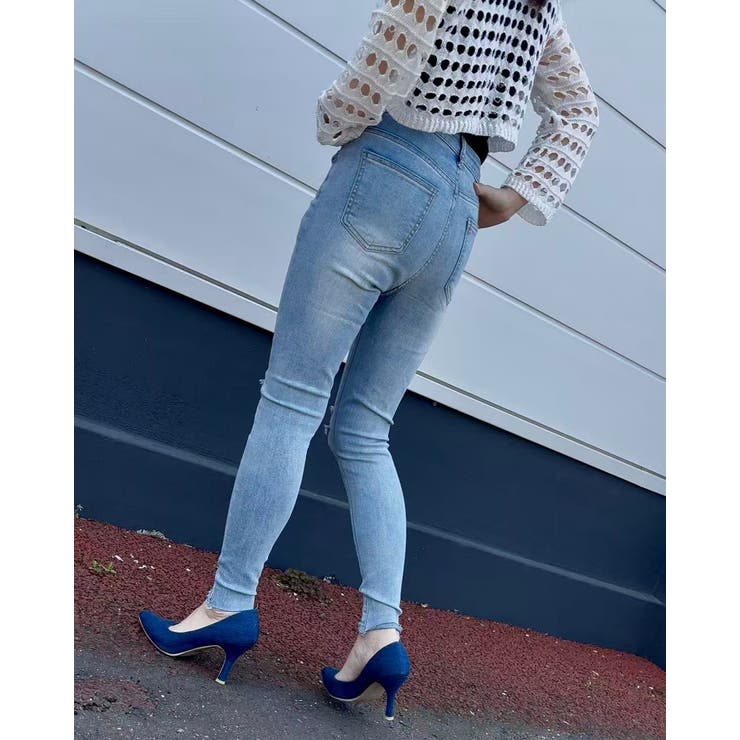 ダメージスキニーデニムパンツ | LETee | 詳細画像11 