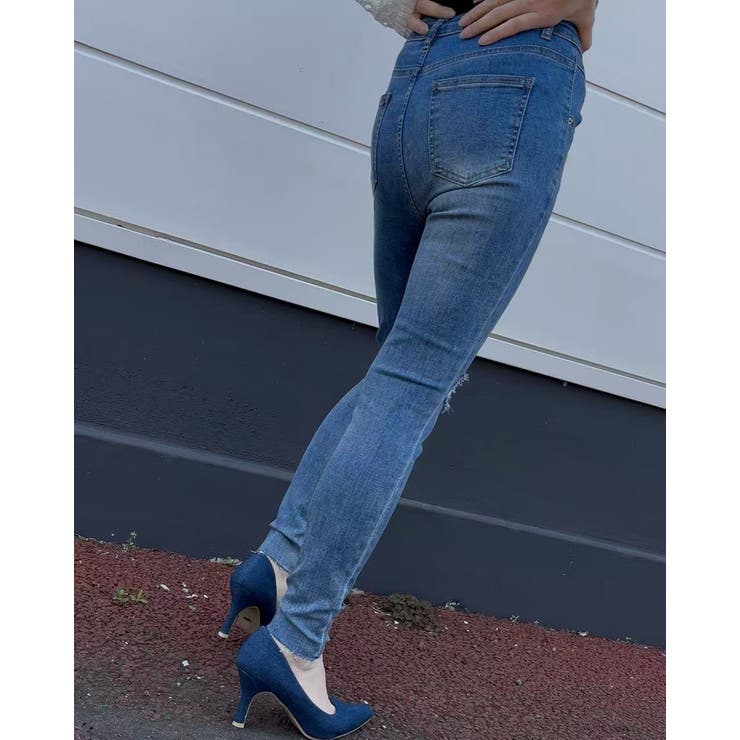 ダメージスキニーデニムパンツ | LETee | 詳細画像16 