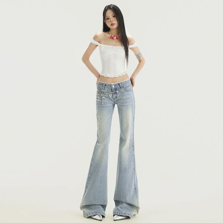 デニムパンツ フレア ブーツカット[品番：LPSW0010208]｜LETee