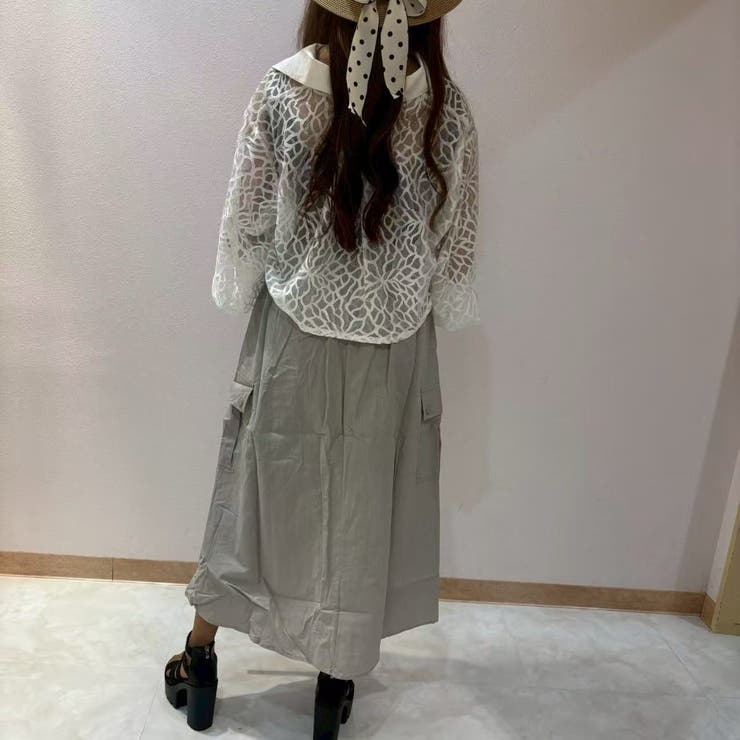 トレンド感満載なカーゴスカート  両サイドにオシャレなフラップポケット♪ | LETee | 詳細画像11 