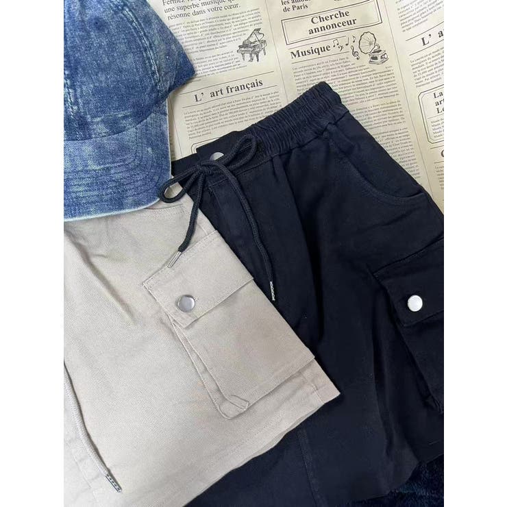ミリタリーミニスカート/アウトポケット/ウエストゴム | LETee | 詳細画像6 