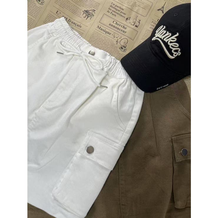 ミリタリーミニスカート/アウトポケット/ウエストゴム | LETee | 詳細画像7 