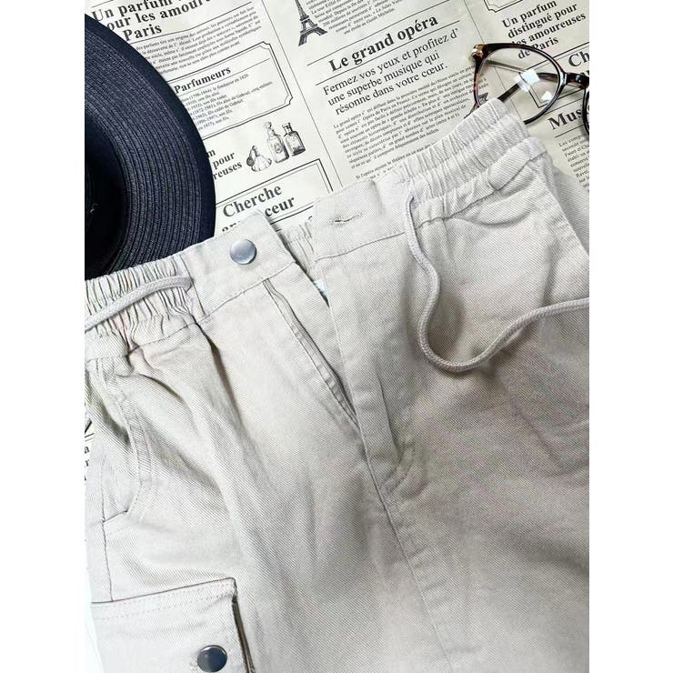 ミリタリーミニスカート/アウトポケット/ウエストゴム | LETee | 詳細画像9 