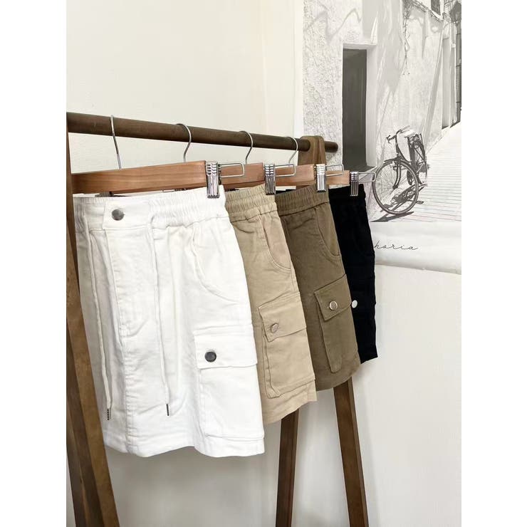 ミリタリーミニスカート/アウトポケット/ウエストゴム | LETee | 詳細画像5 