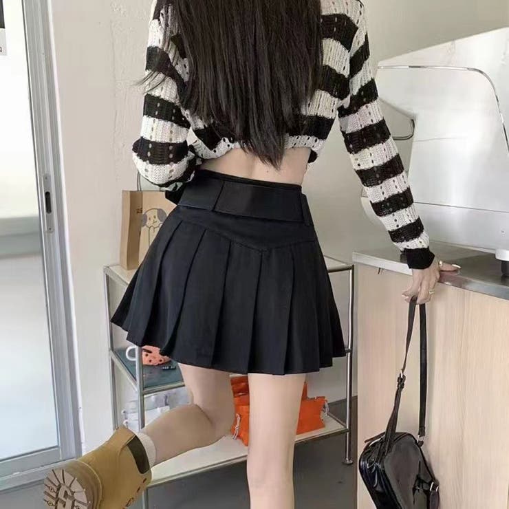 プリーツミニスカート/ベルト付 | LETee | 詳細画像2 