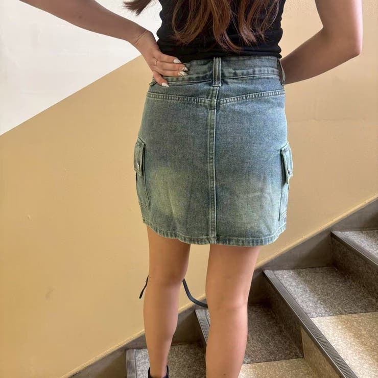 デニムミニスカート 裏地インナーショートパンツ付 | LETee | 詳細画像5 