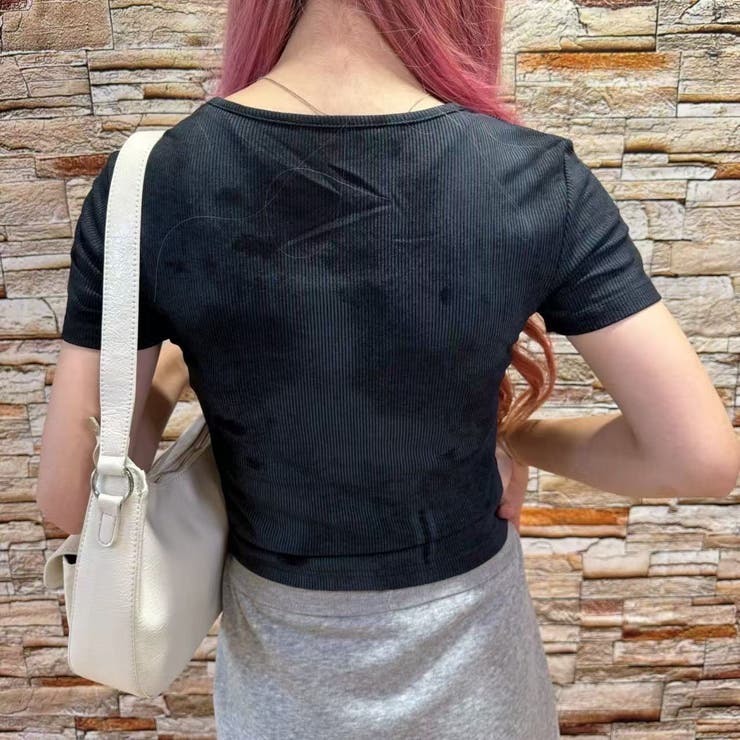 前開きカットソーラウンドネックトップス/フラップポケット＆ジップポケット付 | LETee | 詳細画像2 