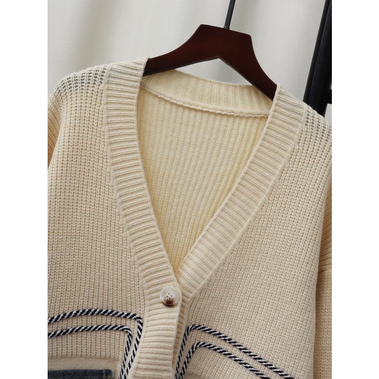 ニットカーディガン/デニムポケット付 | LETee | 詳細画像18 