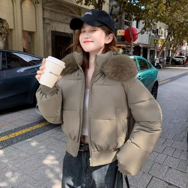 BEIGE | ダウンジャケット♪フェイクファー | LETee