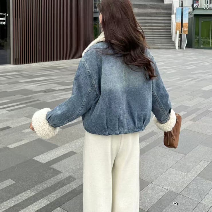 総裏ボアデニムジャケット衿裏もボアであったか仕様 | LETee | 詳細画像2 