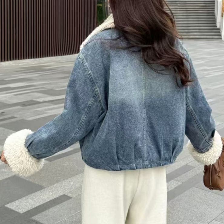 総裏ボアデニムジャケット衿裏もボアであったか仕様 | LETee | 詳細画像3 