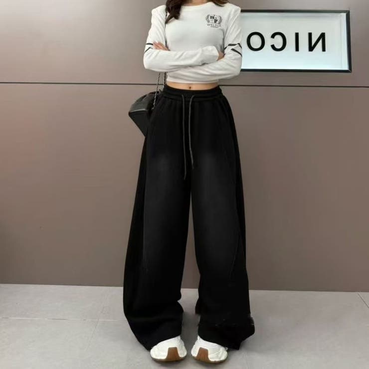 ワイドレッグパンツ/ポケット有 | LETee | 詳細画像2 