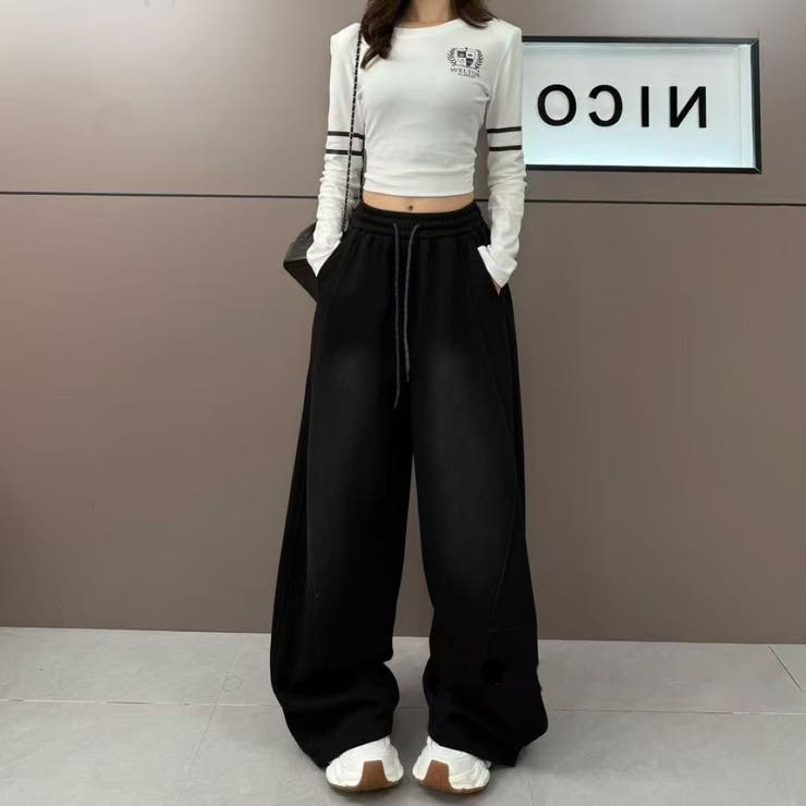 ワイドレッグパンツ/ポケット有 | LETee | 詳細画像3 