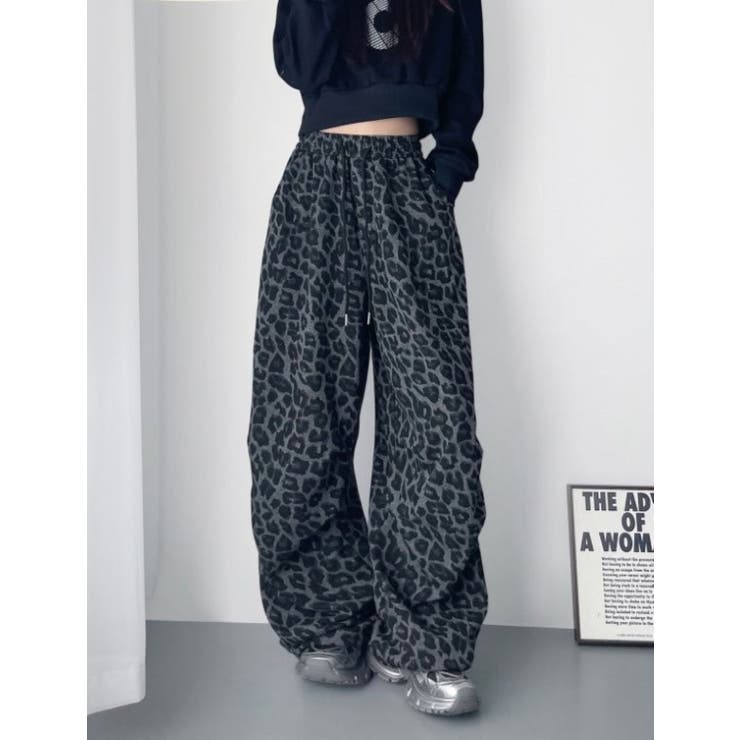 レオパード柄ワイドパンツ | LETee | 詳細画像4 