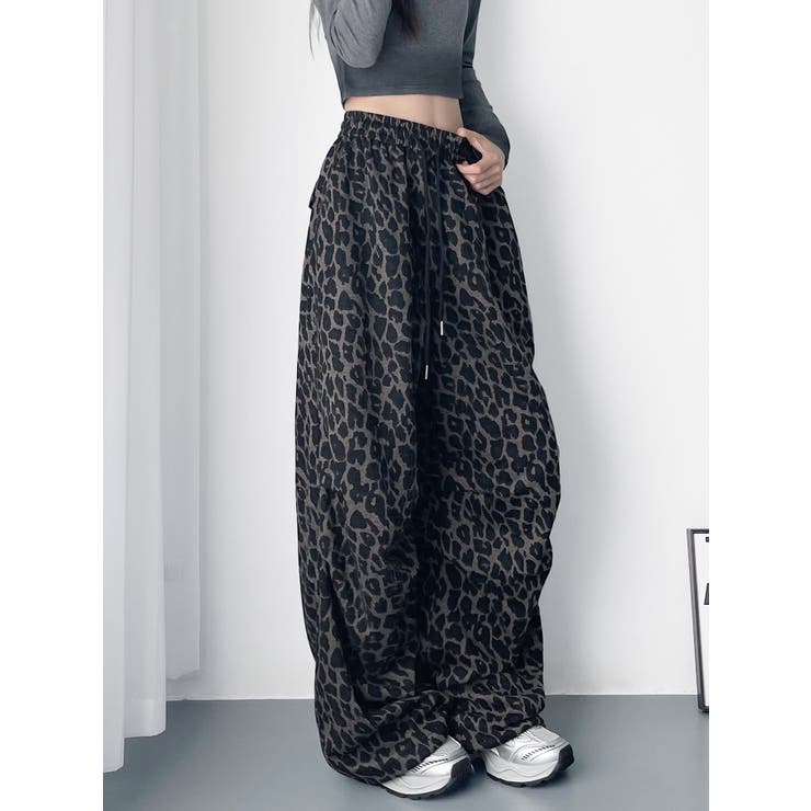 レオパード柄ワイドパンツ | LETee | 詳細画像5 