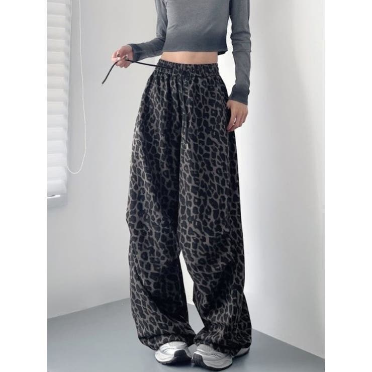 レオパード柄ワイドパンツ | LETee | 詳細画像6 