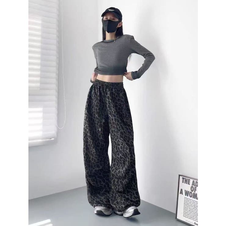 レオパード柄ワイドパンツ | LETee | 詳細画像7 