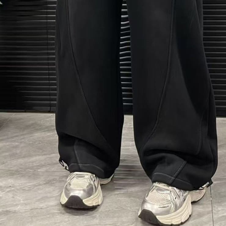 サイド切り替えスウェットパンツ オーバーサイズ | LETee | 詳細画像4 