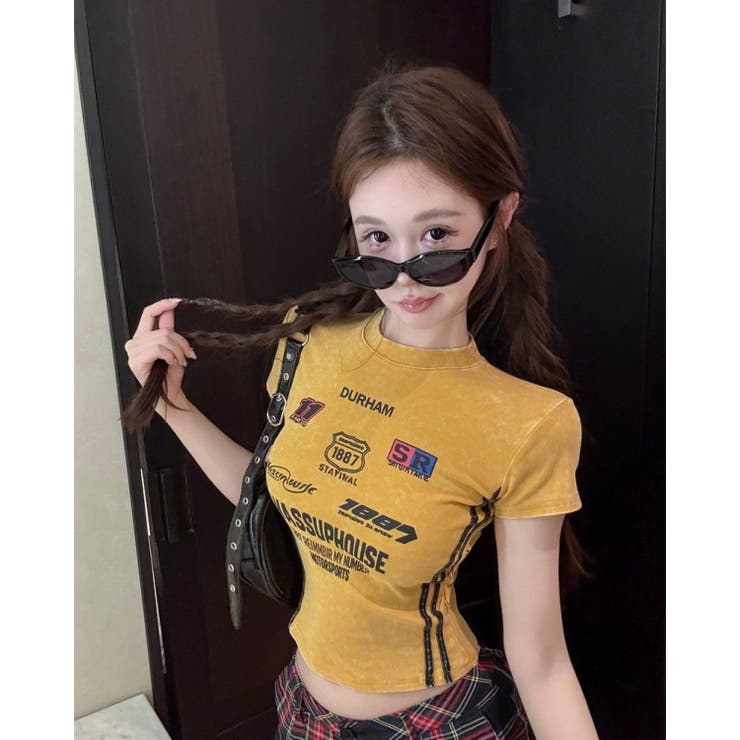 YELLOW | ロゴプリントTシャツ | LETee