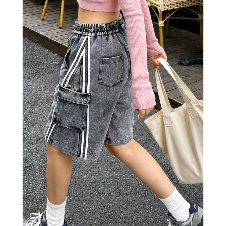 GREY | カーゴタイプリラックスパンツ ハーフパンツ | LETee