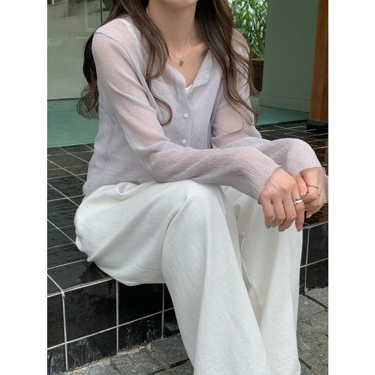 GREY | シフォンブラウス/シアーブラウス | LETee