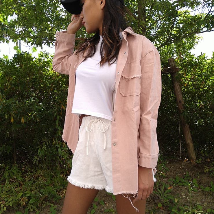 カラーデニムシャツジャケット 品番 Lpsw Lips リップス のレディースファッション通販 Shoplist ショップリスト